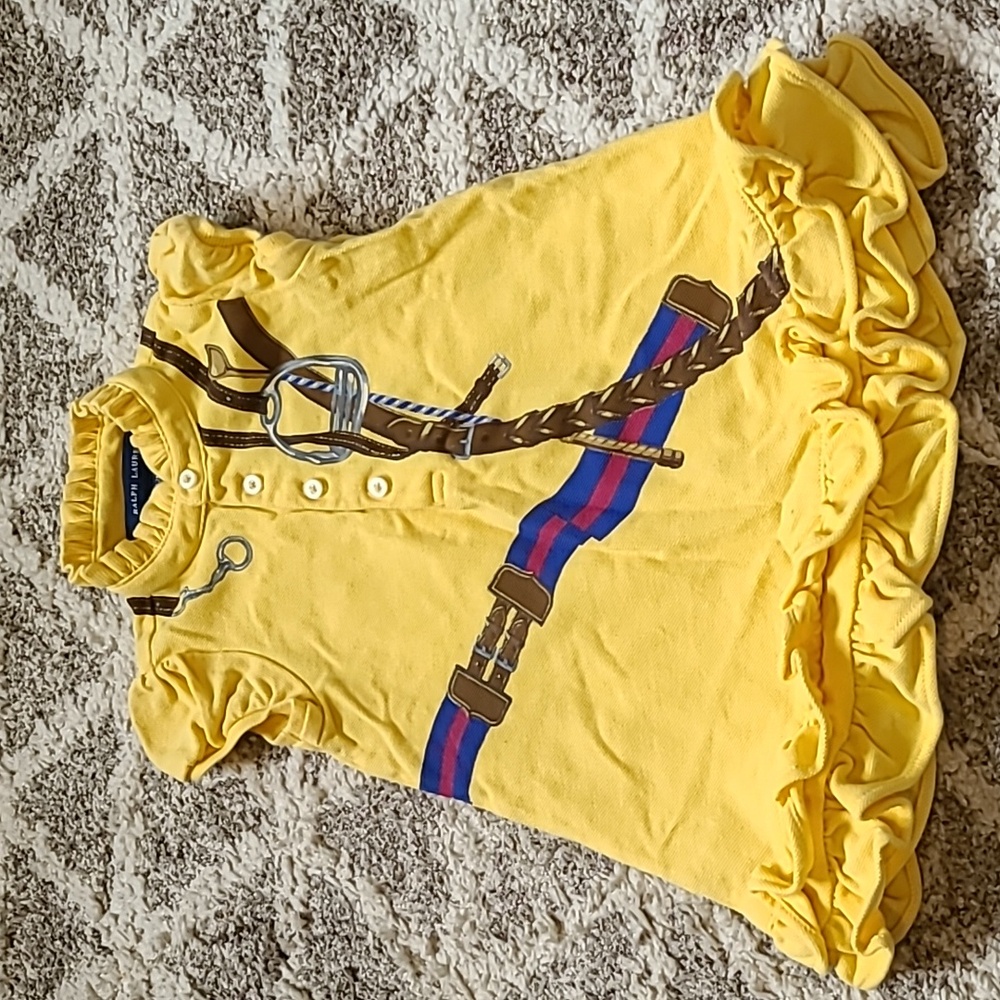 2 for $35 - Ralph Lauren Girls 12m Yellow Dress